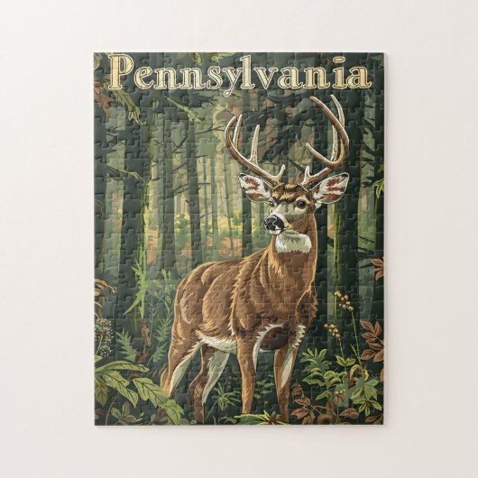 Pennsylvania witstaarthert legpuzzel (Verticaal)
