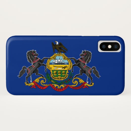 Pennsylvaniaanse vlag Case-Mate iPhone case (Achterkant (horizontaal))
