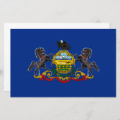 Pennsylvanian Flag Briefpapier (Voorkant / Achterkant)