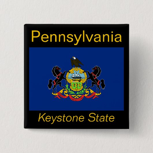 Pennsylvanian Flag Button (Voorkant)