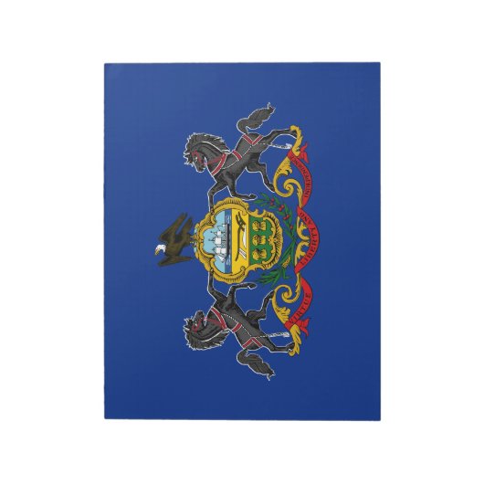 Pennsylvanian Flag Notitieblok (Gedraaid)