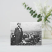 Pennsylvanie Abraham Lincoln Gettysburg Carte post (Debout devant)