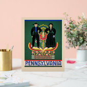 Pennsylvanie, affiche de voyage vintage, (Mariage)