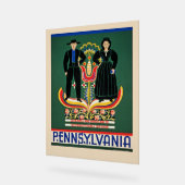 Pennsylvanie, affiche de voyage vintage, (Angle)
