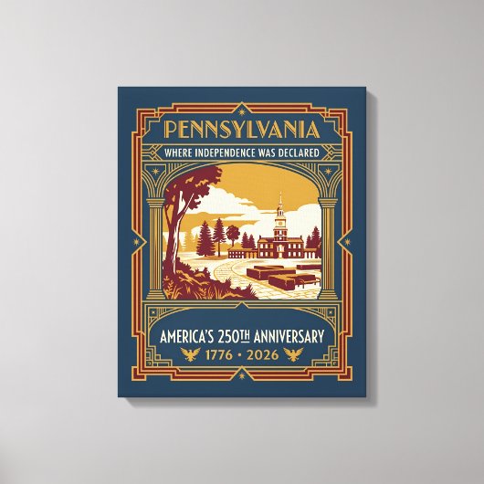 Pennsylvanie Art Déco 250e anniversaire de l'Améri (Recto)