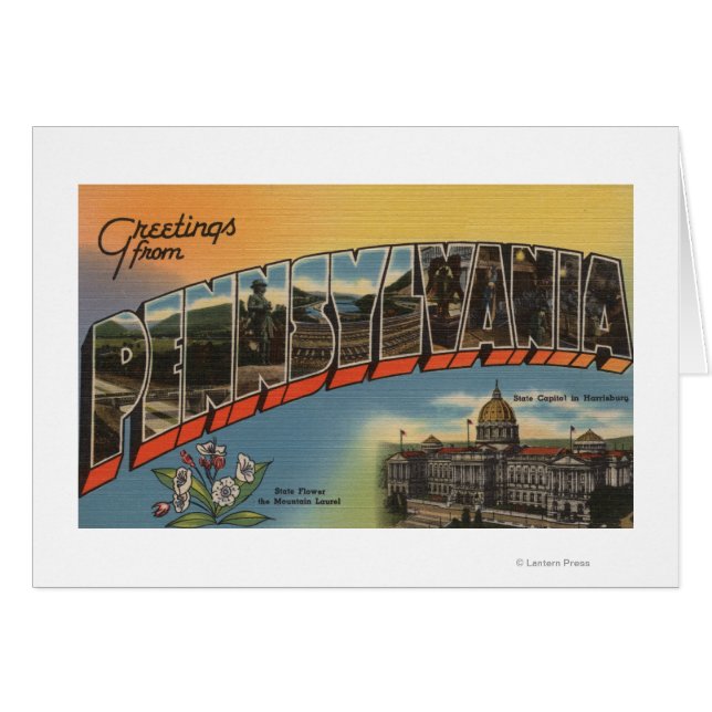 Pennsylvanie (Capitale nationale/Fleur) (Devant horizontal)