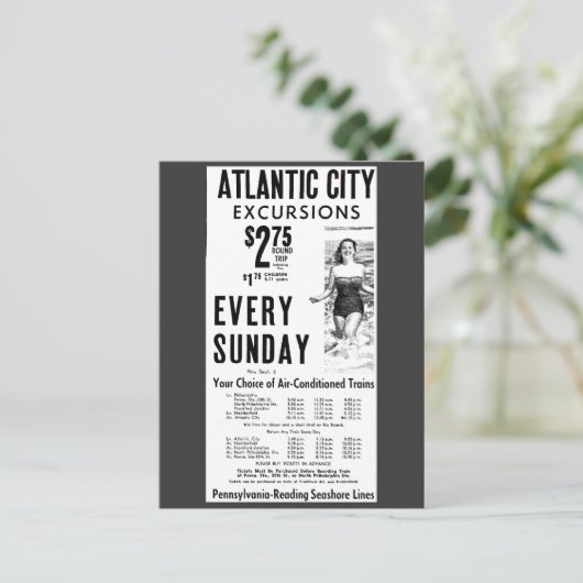 Pennsylvanie Lecture Seashore Lines 1962 Carte pos (Debout devant)