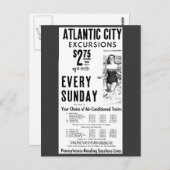 Pennsylvanie Lecture Seashore Lines 1962 Carte pos (Devant / Derrière)