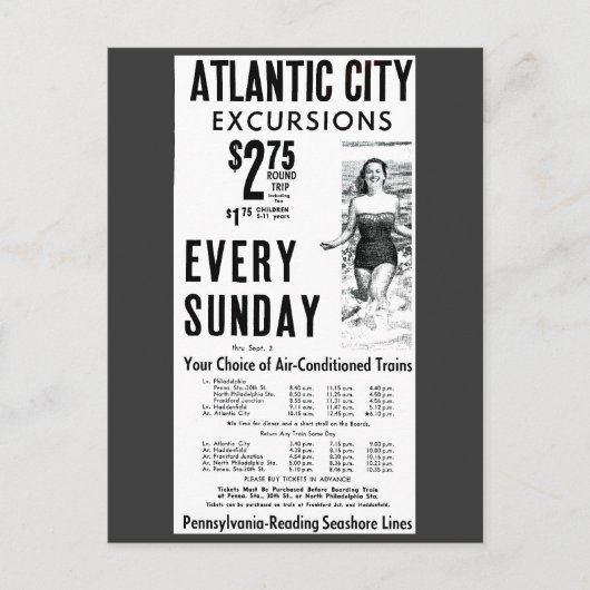 Pennsylvanie Lecture Seashore Lines 1962 Carte pos (Devant)