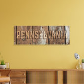 Pennsylvanie panneau de toile de mur en bois rusti (Insitu(Salon))