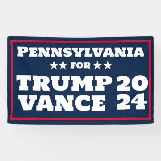 Pennsylvanie pour la bannière Trump Vance 2024