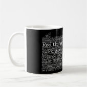 Pennsylvanie USA Slang Word Art Map Coffee Mug (Gauche)