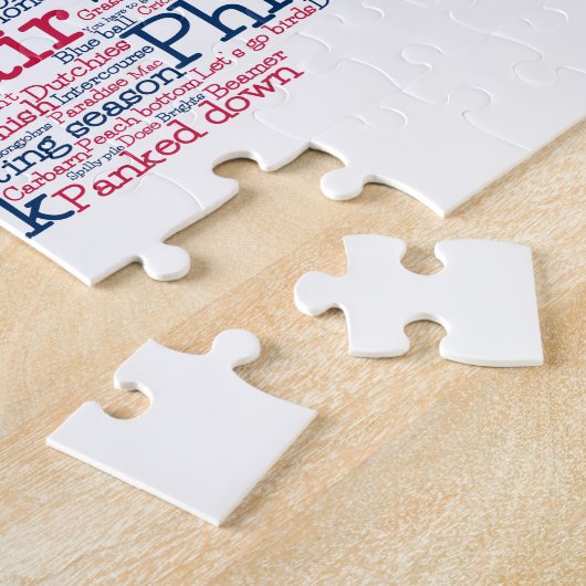 Pennsylvanie USA Slang Word Art Map Jigsaw Puzzle (Côté)