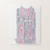 Pennsylvanie USA Slang Word Art Map Jigsaw Puzzle (Vertical)