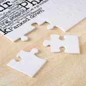 Pennsylvanie USA Slang Word Art Map Jigsaw Puzzle (Côté)