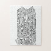 Pennsylvanie USA Slang Word Art Map Jigsaw Puzzle (Vertical)