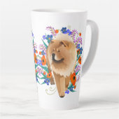 PENNY 4 UR THOUGHTS chow 2 côtés-white - Latte Mug (Angle droit)