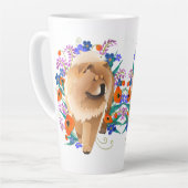 PENNY 4 UR THOUGHTS chow 2 côtés-white - Latte Mug (Angle gauche)