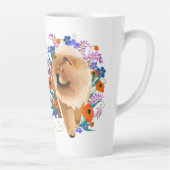 PENNY 4 UR THOUGHTS chow 2 côtés-white - Latte Mug (Droite)