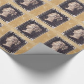 Penny Black Postage Stamp Cadeaupapier (Hoek)
