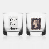 Penny Black Postage Stamp Whisky Glas (Achterkant)