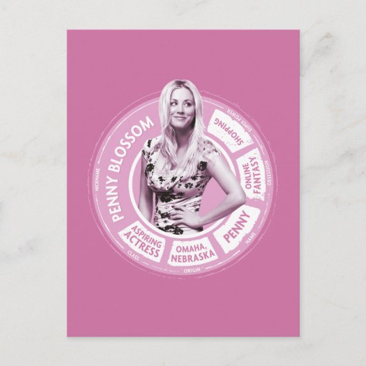 Penny Blossom Info Graphic Briefkaart (Voorkant)