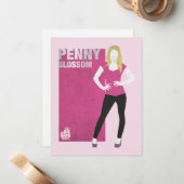 Penny Blossom Notitiekaartje (Voorkant / Achterkant in situ)