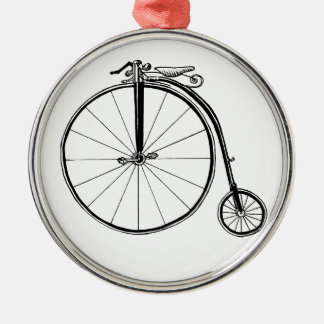 Penny Farthing Bicycle Illustratie Metalen Ornament