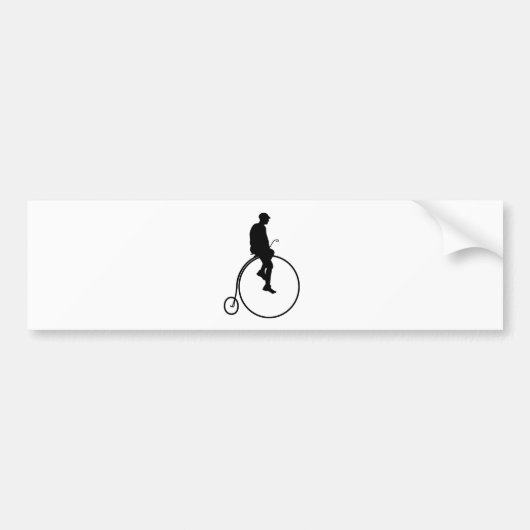 Penny Farthing Bike Bumpersticker (Voorkant)