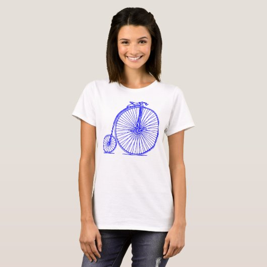 Penny Farthing - Blue T-shirt (Voorkant volledig)