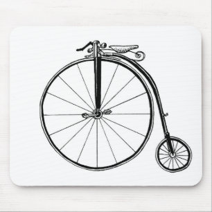 Penny Farthing  Fietsillustratie Muismat