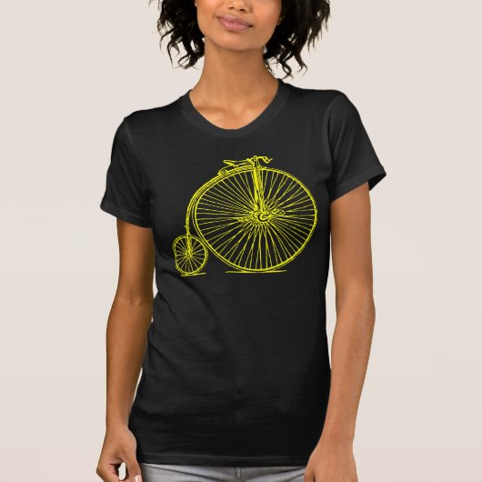 Penny Farthing - Geel T-shirt (Voorkant)