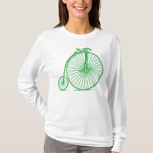 Penny Farthing - Grass Green T-shirt (Voorkant)