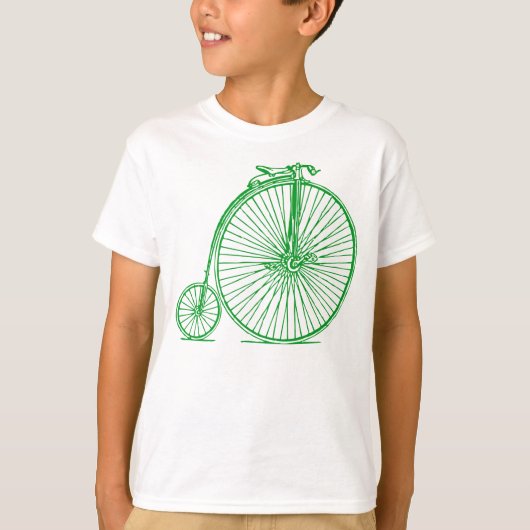 Penny Farthing - Grass Green T-shirt (Voorkant)