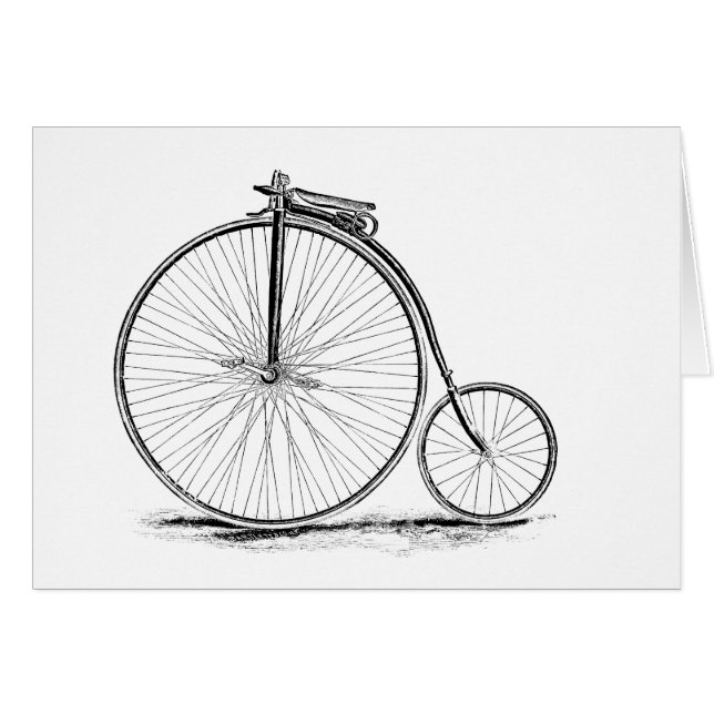 Penny Farthing  High-Wheel Bicycle (Voorkant Horizontaal)