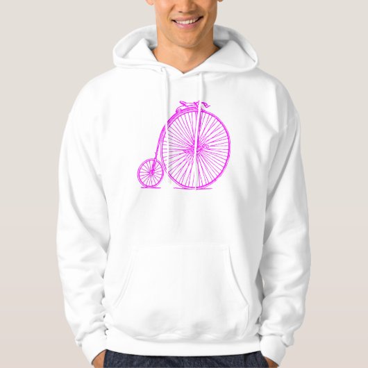 Penny Farthing - Magenta Hoodie (Voorkant)