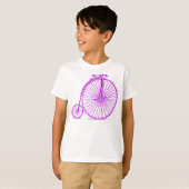 Penny Farthing - Paars T-shirt (Voorkant volledig)