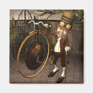 Penny Farthing Steampunk Magneet