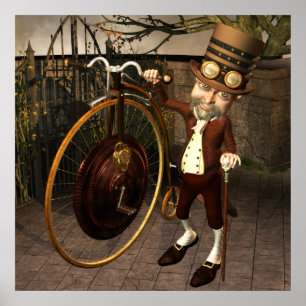Penny Farthing Steampunk Print