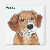 Penny Magnet à visage neigeux (Devant)