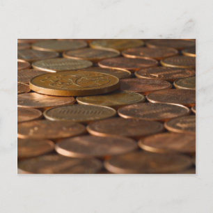 Penny Pennies Coins Money Briefkaart