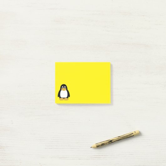 Penny Penquin Post-it® Notes (Op bureau)