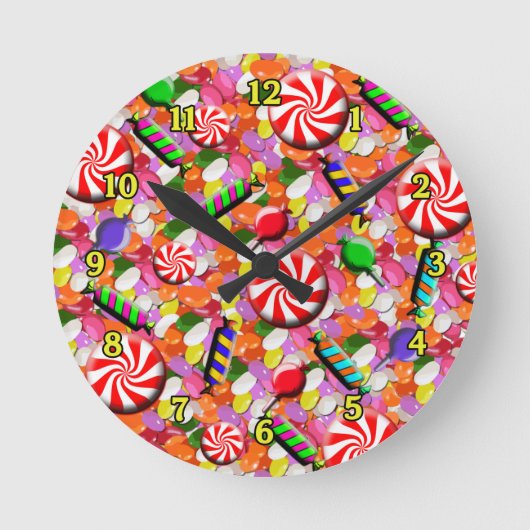 Penny Snoep Wall Clock Ronde Klok (Voorkant)