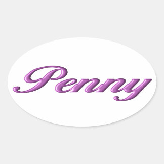 Penny sticker naam