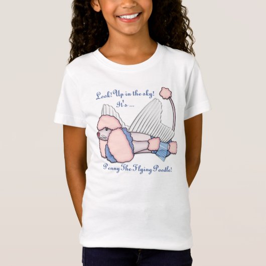 Penny The Flying Poodle Persoonlijk T-shirt (Voorkant)