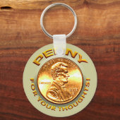 Penny voor je gedachten. sleutelhanger (Voorkant)