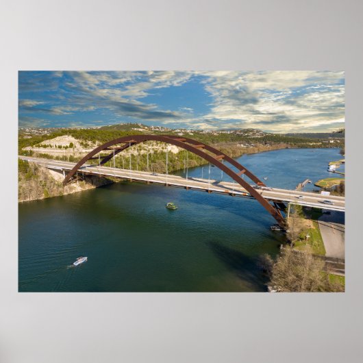 Pennybacker Bridge Austin, Texas Poster (Voorkant)