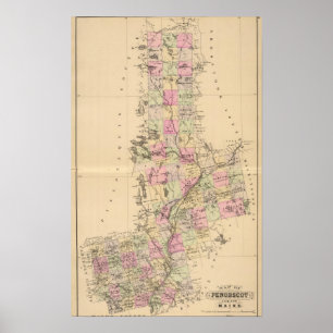 Penobscot County, Maine Poster