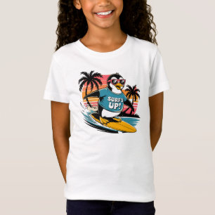 PENQUIN, SURFT NAAR BOVEN T-SHIRT