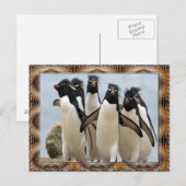 Penquin Walking Briefkaart (Voorkant / Achterkant)